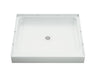 Sterling Ensemble 36" x 34" Vikrell shower base, center drain - White