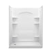 Sterling 72170116 Ensemble Curve 60" x 30" Vikrell® Shower with Aging in Place Backerboards, Left Drain, White