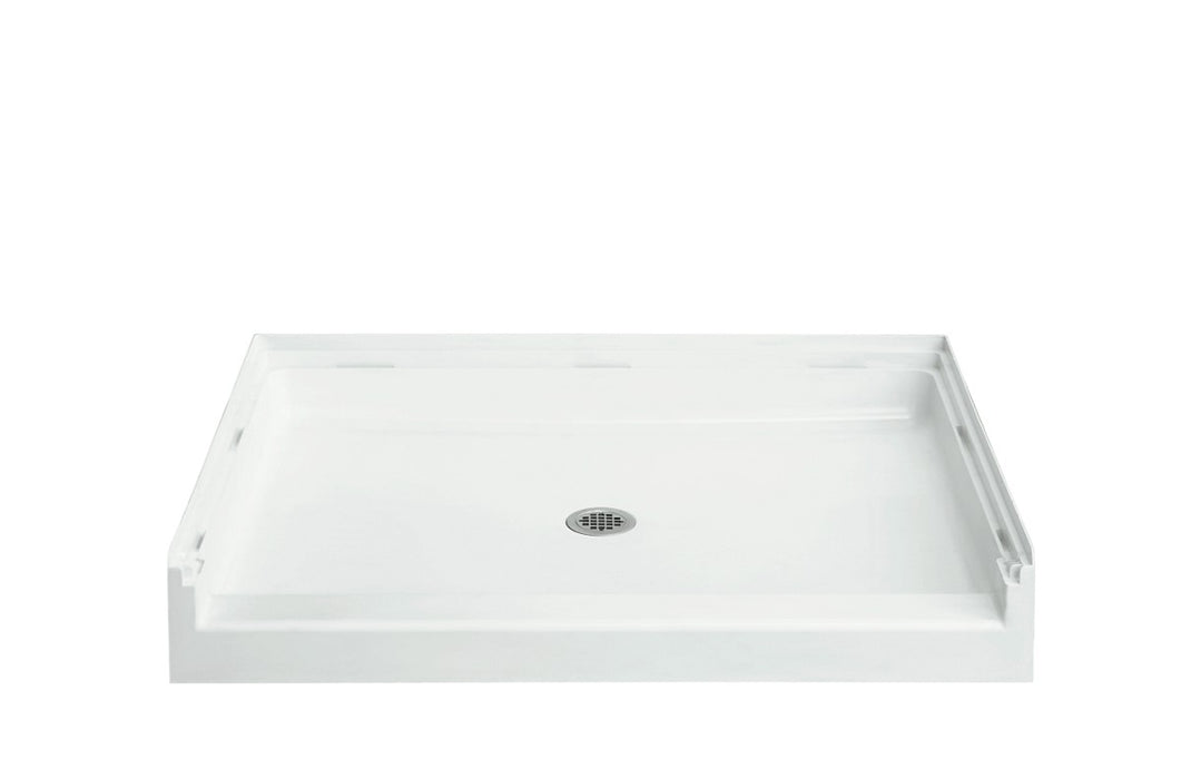 Sterling Accord 48" x 36" Vikrell shower base, center drain - White
