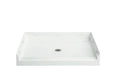 Sterling Accord 48" x 36" Vikrell shower base, center drain - White