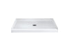 Sterling Accord 60" x 36" Vikrell shower base, center drain - White