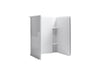 Sterling Accord 48" x 36" Vikrell seated shower wall set - White