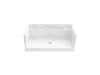 Sterling Accord 60" x 36" Vikrell seated shower base, center drain - White