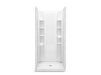 Sterling 72300106 STORE+ 36" x 34" Vikrell® Shower with Aging in Place Backerboards, Center Drain, White