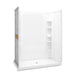 Sterling 72330106 STORE+ 60" x 34" Vikrell® Shower with Aging in Place Backerboards, Center Drain, White