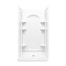 Sterling 72350106 Ensemble Curve 42" x 34" Vikrell® Shower with Aging in Place Backerboards, Center Drain, White