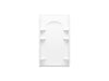 Sterling Curve 42" Vikrell shower back wall - White