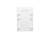 Sterling Ensemble 48" Vikrell shower back wall with Aging in Place backerboards - White