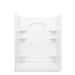 Sterling 72370106 Ensemble Curve 60" x 34" Vikrell® Shower with Aging in Place Backerboards, Center Drain, White