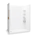 Sterling 72420116 STORE+ 60" x 32" Vikrell® Shower with Aging in Place Backerboards, Left Drain, White