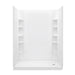 Sterling 72420126 STORE+ 60" x 32" Vikrell® Shower with Aging in Place Backerboards, Right Drain, White