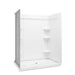 Sterling 72430106 Medley 60" x 34" Vikrell® Shower with Aging in Place Backerboards, Center Drain, White