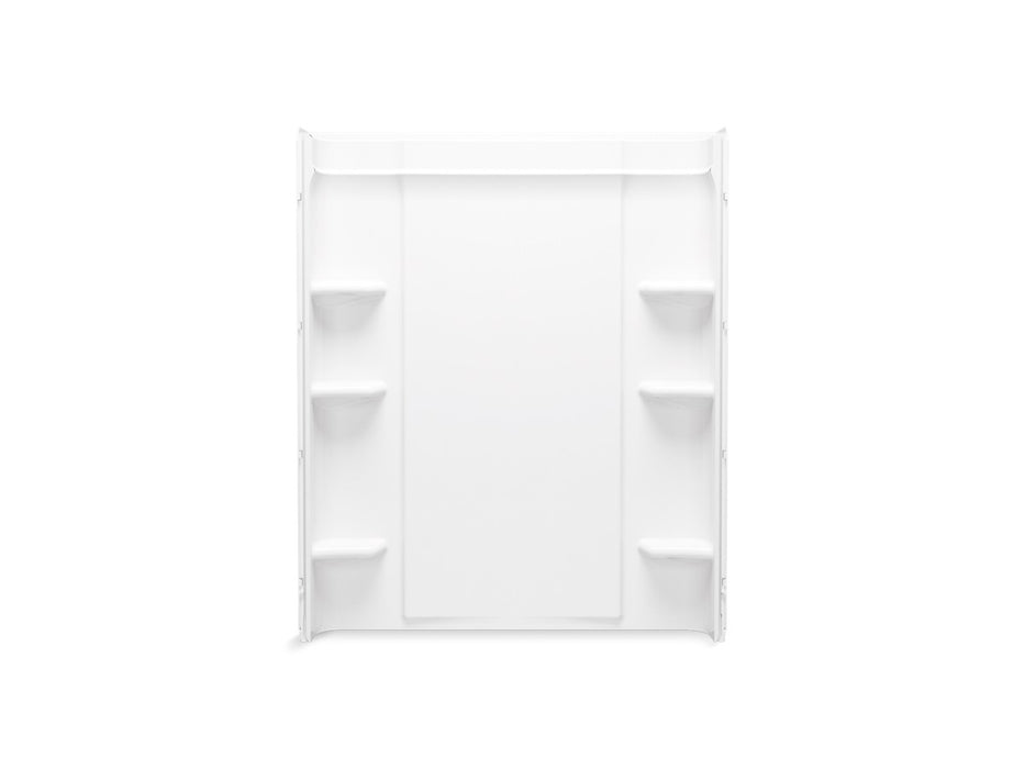 Sterling Medley 60" Vikrell shower back wall with Aging in Place backerboards - White