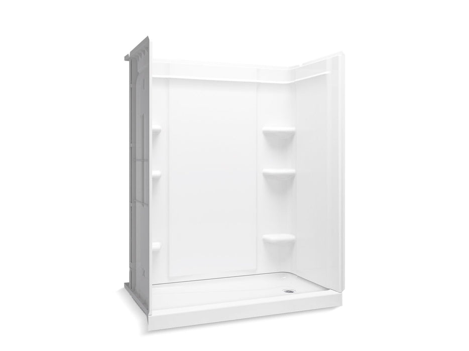 Sterling 72440120 Medley 60" x 30" Vikrell® Shower, Right Drain, White