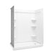 Sterling 72440126 Medley 60" x 30" Vikrell® Shower with Aging in Place Backerboards, Right Drain, White