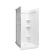 Sterling 72450106 Medley 36" x 36" Vikrell® Shower with Aging in Place Backerboards, Center Drain, White