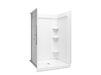 Sterling 72460106 Medley 48" x 36" Vikrell® Shower with Aging in Place Backerboards, Center Drain, White