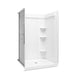 Sterling 72460106 Medley 48" x 36" Vikrell® Shower with Aging in Place Backerboards, Center Drain, White