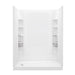 Sterling 72470116 STORE+ 60" x 30" Vikrell® Shower with Aging in Place Backerboards, Left Drain, White