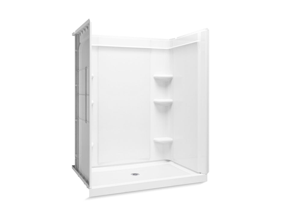 Sterling 72480100 Medley 60" x 36" Vikrell® Shower, Center Drain, White