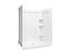 Sterling 72480106 Medley 60" x 36" Vikrell® Shower with Aging in Place Backerboards, Center Drain, White