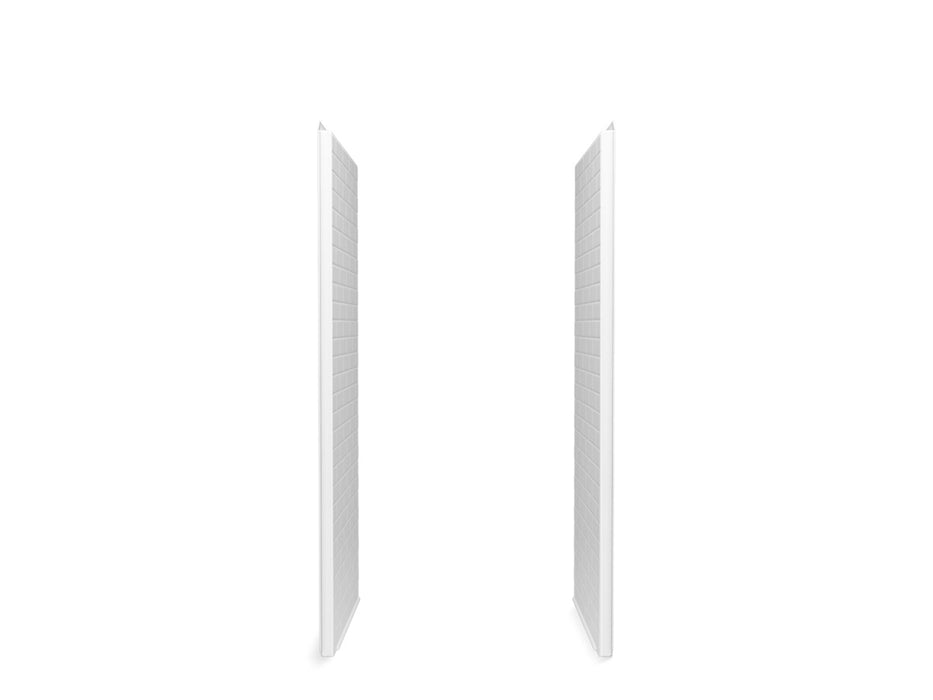Sterling Traverse 34" x 72-1/4" Vikrell shower end wall set - White