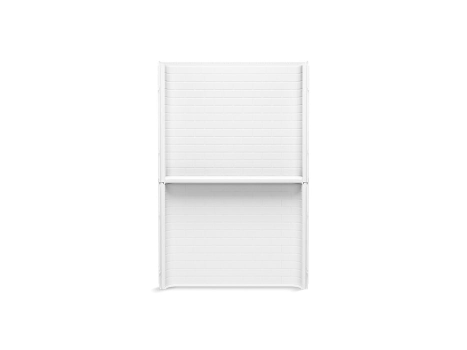 Sterling Traverse 48" x 72-1/4" Vikrell shower back wall with Aging in Place backerboards - White
