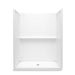 Sterling 72530106 Traverse 60" x 34" x 75" Vikrell® Shower with Aging in Place Backerboards, Center Drain, White