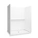 Sterling 72530106 Traverse 60" x 34" x 75" Vikrell® Shower with Aging in Place Backerboards, Center Drain, White