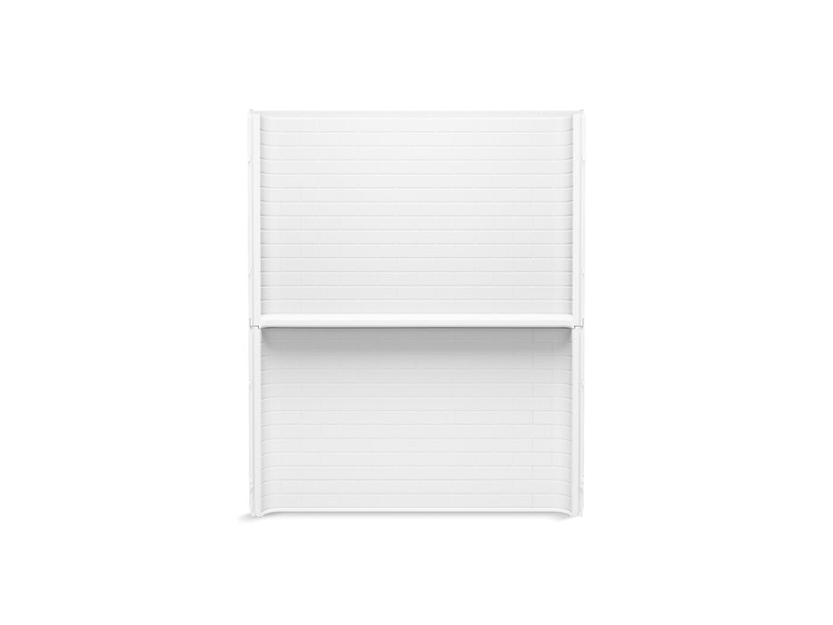 Sterling Traverse 60" x 72-1/4" Vikrell shower back wall with Aging in Place backerboards - White
