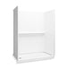 Sterling 72570116 Traverse 60" x 30" x 76-1/4" Vikrell® Shower with Aging in Place Backerboards, Left Drain, White