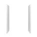 Sterling Traverse 30" x 72-1/4" Vikrell shower end wall set with Aging in Place backerboards - White