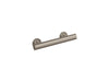 Sterling12"straightgrabbar - Nickel Frame Finish with Smooth/Clear Glass Texture