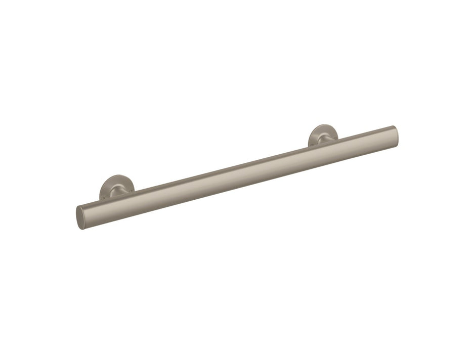 Sterling24"straightgrabbar - Nickel Frame Finish with Smooth/Clear Glass Texture