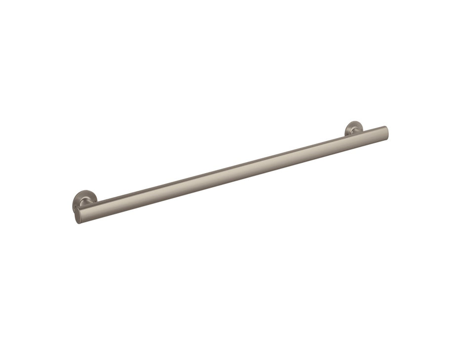Sterling36"straightgrabbar - Nickel Frame Finish with Smooth/Clear Glass Texture