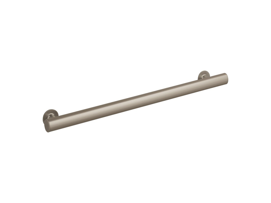 Sterling32"straightgrabbar - Nickel Frame Finish with Smooth/Clear Glass Texture