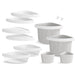 Sterling 88038100 STORE+ 12-piece Basket Accessory Kit, White