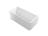 Sterling Unwind 67" x 32" back-to-wall bath - White