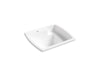 Sterling Latitude 25" top-mount/undermount single-bowl utility sink - White