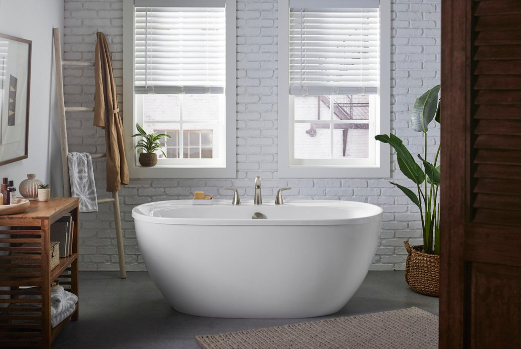 Sterling Medley Deck-mount bath faucet trim - Vibrant Brushed Nickel
