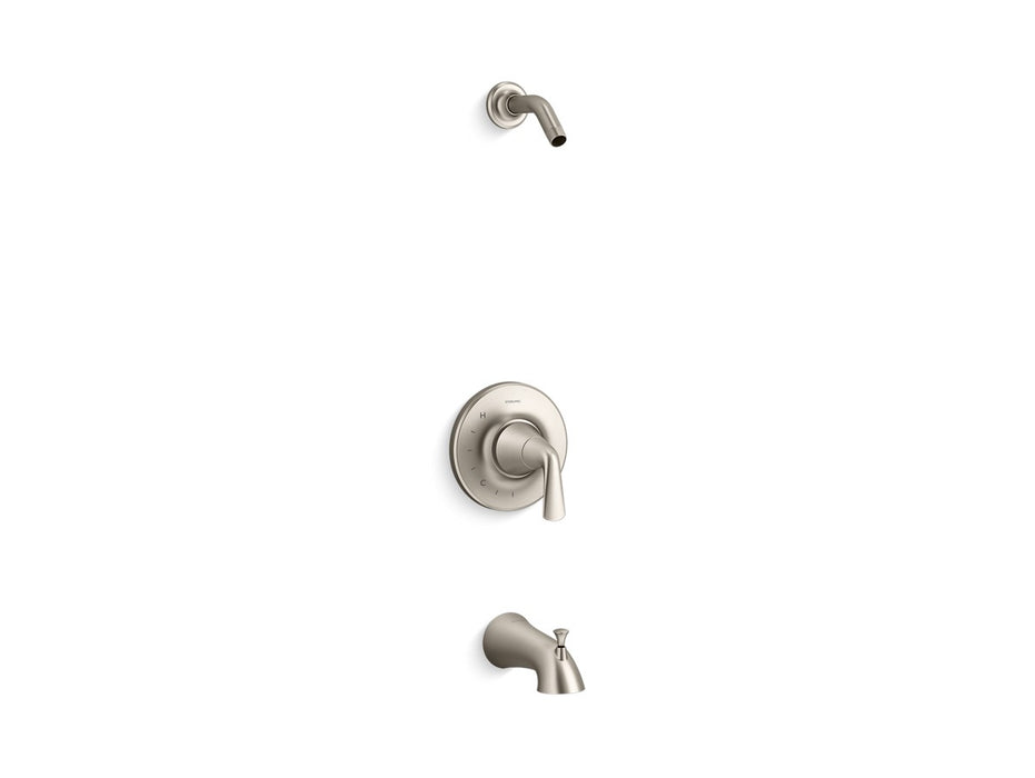Sterling Medley Rite-Temp bath and shower trim set, without showerhead - Vibrant Brushed Nickel