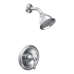 Moen T2112 Kingsley Collection Single Handle Posi-Temp Pressure Balanced Shower Trim in Chrome