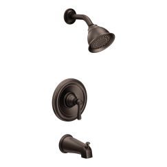 Moen T2113EP Kingsley Collection Single Handle Posi-Temp Pressure Balanced Tub and Shower Trim with Eco Performance  in Oil Rubbed Bronze