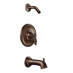 Moen T2153NH Brantford Posi-Temp Pressure Balanced Tub and Shower Trim and Tub Spout in Oil Rubbed Bronze
