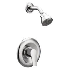 Moen T2802 Method Single Handle Posi-Temp Pressure Balanced Shower Trim with Shower Head in Chrome