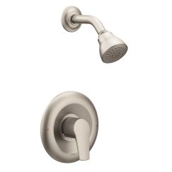 Moen T2802 Method Single Handle Posi-Temp Pressure Balanced Shower Trim with Shower Head in Brushed Nickel