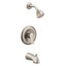 Moen T2803 Method Posi-Temp Pressure Balanced Tub and Shower Trim with 2.5 GPM Shower Head and Tub Spout in Brushed Nickel