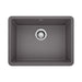BLANCO 522412 Precis 24" Single Bowl Kitchen Sink - Cinder