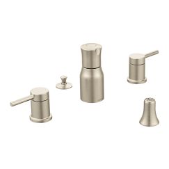 Moen T5191 Align Two Handle Bidet Faucet Trim Kit with Valve in Brushed Nickel