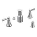 Moen T5245 Wynford Double Handle Widespread Bidet Faucet with Pop-Up Waste Assembly in Chrome